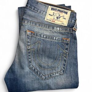 True Religion Men’s Slim Jeans - Faded Blue Wash